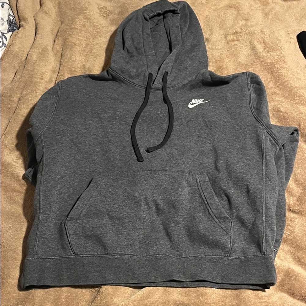 Nike Charcoal Hoodie with Logo